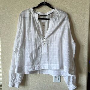 Pilcro white shirt sz xl nwt